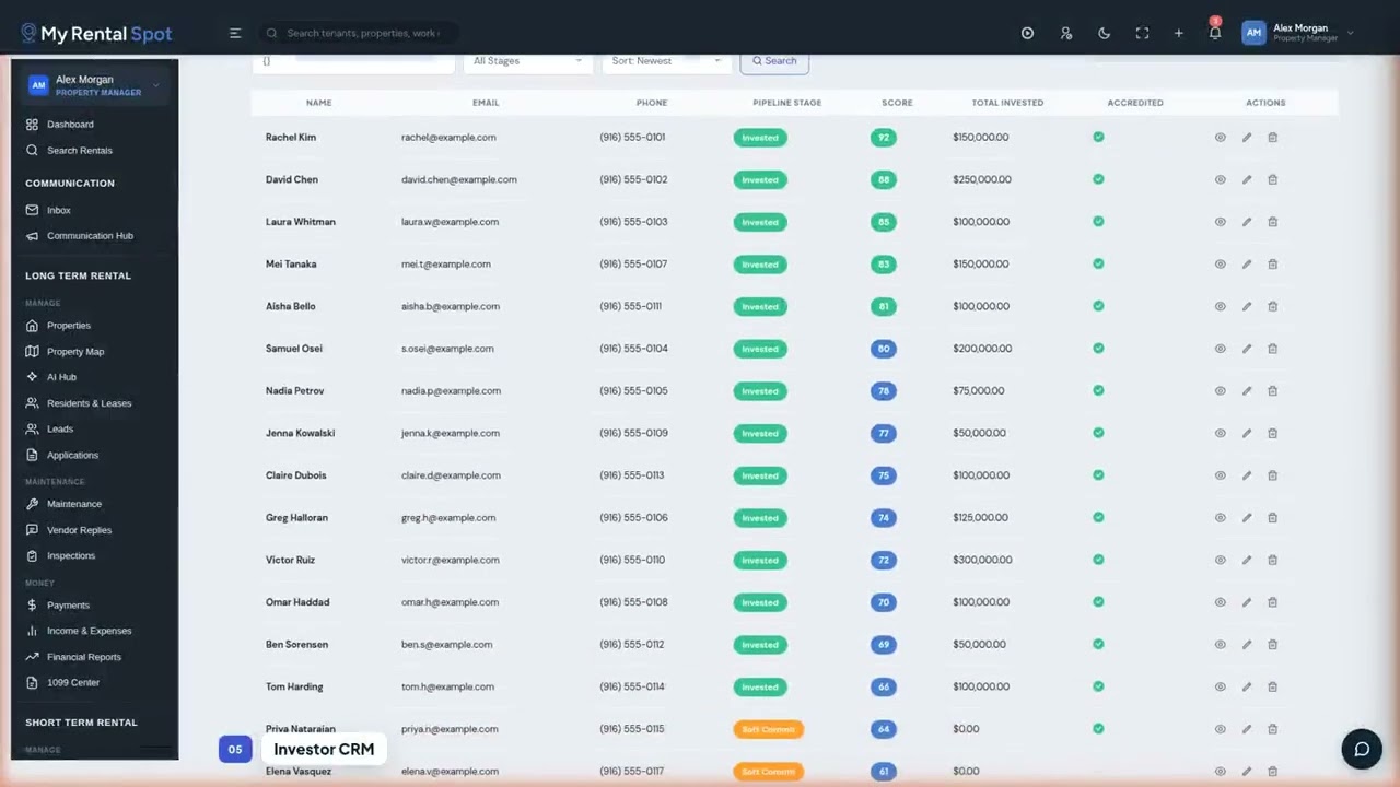 My Rental Spot Syndication — Raise capital and manage investors in one place