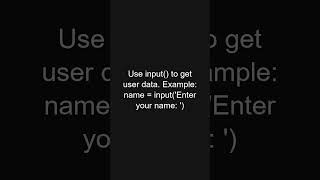 🔥 5 Python Tips Every Beginner Should Know! #shorts