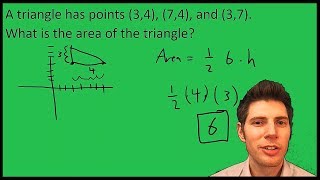Standardized Test Question- Area of a Triangle (from points)