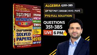 UP TGT PGT + KVS NVS EMRS Maths PYQ | Youth Competition Times Book Solution 📚(Q 350–385)