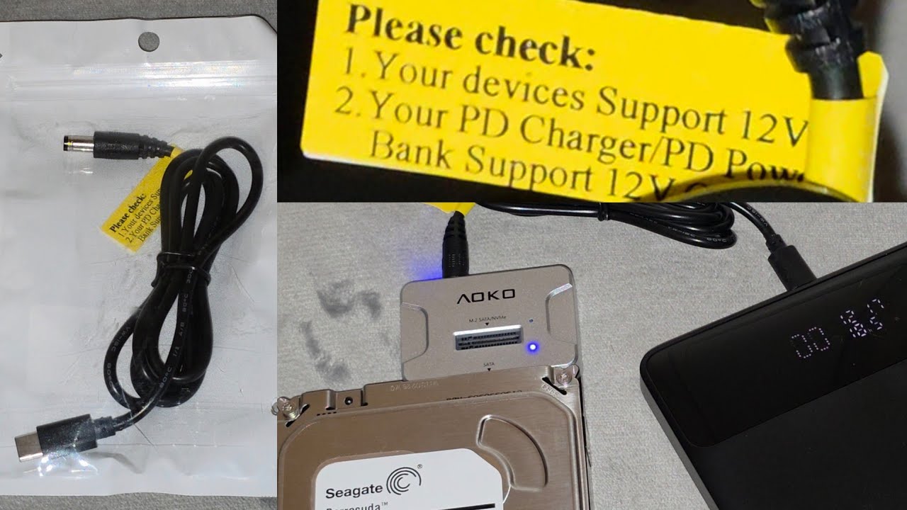 Кабель питания Tpenod USB C — 5,5 мм x 2,5 мм (5,5 x 2,1 мм), выходное напряжение DC 12 В, ток 3 ...