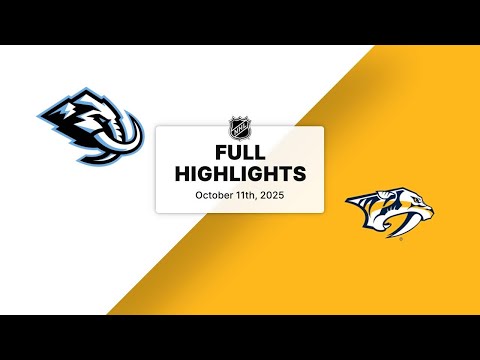 NHL Highlights | Mammoth vs. Predators | October 11, 2025