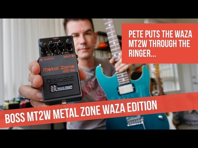 NEW BOSS MT2W WAZA METAL ZONE DEMO BY PETE THORN - YouTube