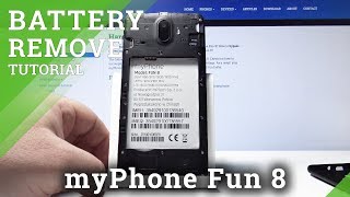 How to Remove Battery from myPhone Fun 8 – Soft Reset / Open Back Cover screenshot 4