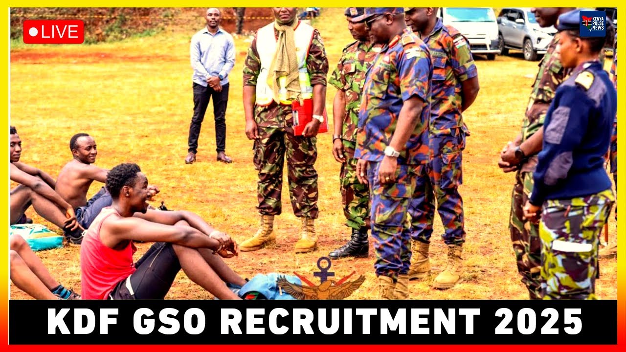 #LIVE 🔴 KDF GSO GRADUATE RECRUITMENT | OVER 3,000 CANDIDATES SHORTLISTED | KENYA DEFENCE FORCES 2025