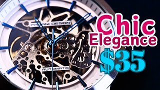 Pagani Design herenhorloge PD1638 Automatisch opwindend hol skelet 43 mm wijzerplaat lederen band 100 m waterdicht mode casual horloge, Allemaal Zwart Pd-1638-vxd, riem Pagani Design herenhorloge PD1638 Automatisch opwindend hol skelet 43 mm wijzerplaat lederen band 100 m waterdicht mode casual horloge, Allemaal Zwart Pd-1638-vxd, riem