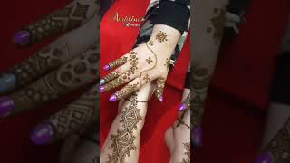 نقش حناء صحراوي خفيف و انيق للعيد . henna designs