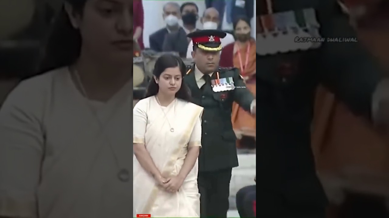 Major Sandeep Singh Wife Receives On The Shaurya Param Veer Chakra Awards
