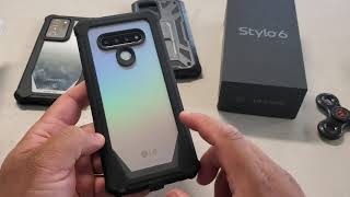 I'm boxing of the poetic case for the LG Stylo 6