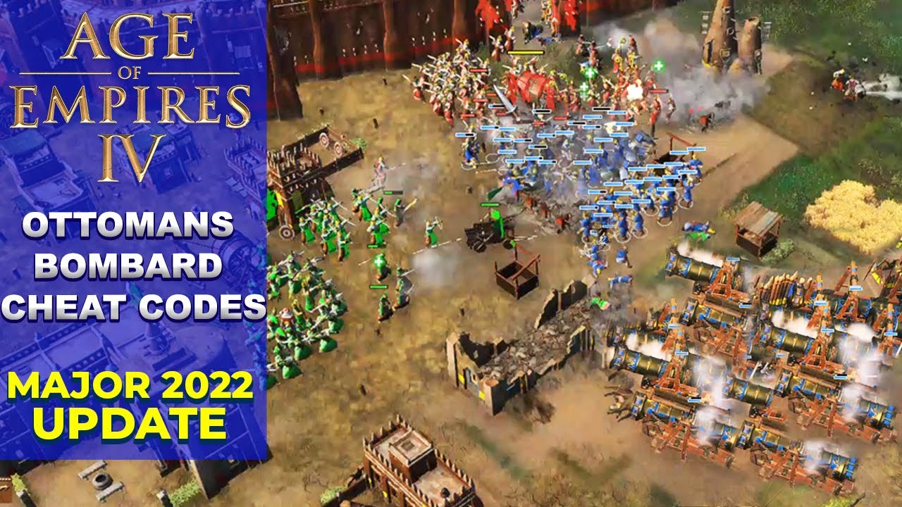 Age of Empire 4 Major Update 2022 Ottomans Bombard Cheat Codes 1v3