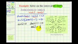 (New Version Available) Example 2:  Solving a Trigonometric Equation