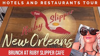New Orleans walk around by Harrahs, Riverwalk Brunch at The Ruby Slipper Cafe!