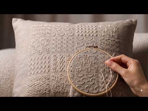 5 EASY Embroidery Stitches for Beginners = 12 Satisfying Patterns (FREE PDF)