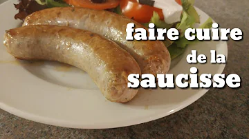 Comment faire cuire les saucisses à l'eau ?