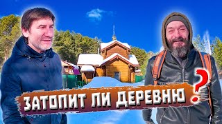 414. Вещий сон отшельника Хаттабыча. Затопит или нет? Столько снега давно не было. Деревня Окунево.