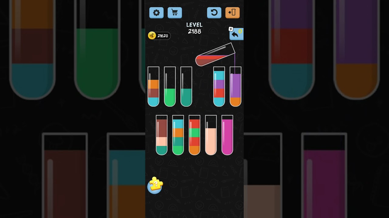 Level 2188 Troubles? Find the Solution in Watercolor Sort! 🤔🌈🎨