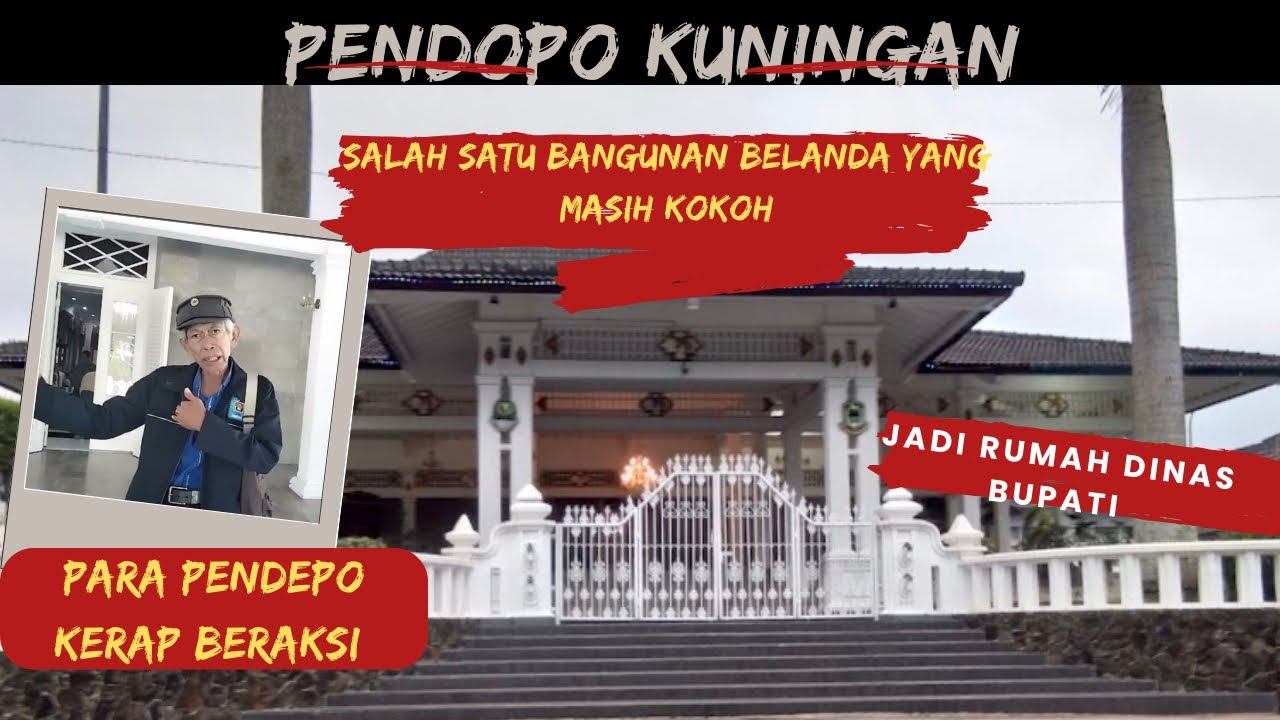 Pendopo Kuningan Merupakan Gedung Peninggalan Belanda yang Masih Digunakan#kuninganoketraveling 