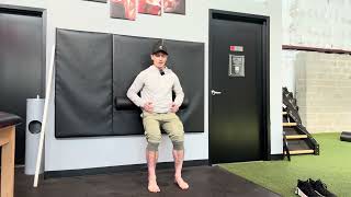 Foam Roller Wall Squat