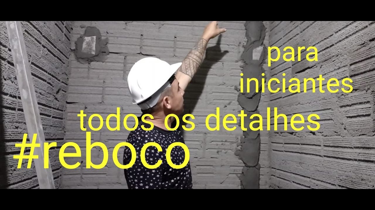 aulas de reboco para iniciantes/ grátis passo a passo/ banheiro no esquadro e no prumo/ 1° vídeo