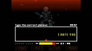 YOU THOUGHT SANS WORKED ALONE? (PAPYRUS AND CHARA SINGS I HATE YOU)