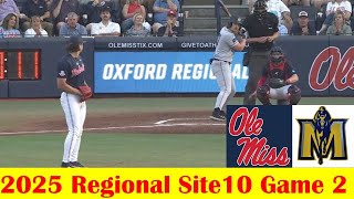 Murray State vs #10 Ole Miss Baseball Highlights, 2025 NCAA Regional Site 10 Game 2