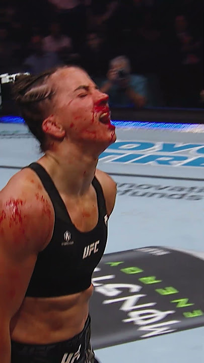 Maycee Barber wins in a BLOOD BATH 😳 #ufcvegas107