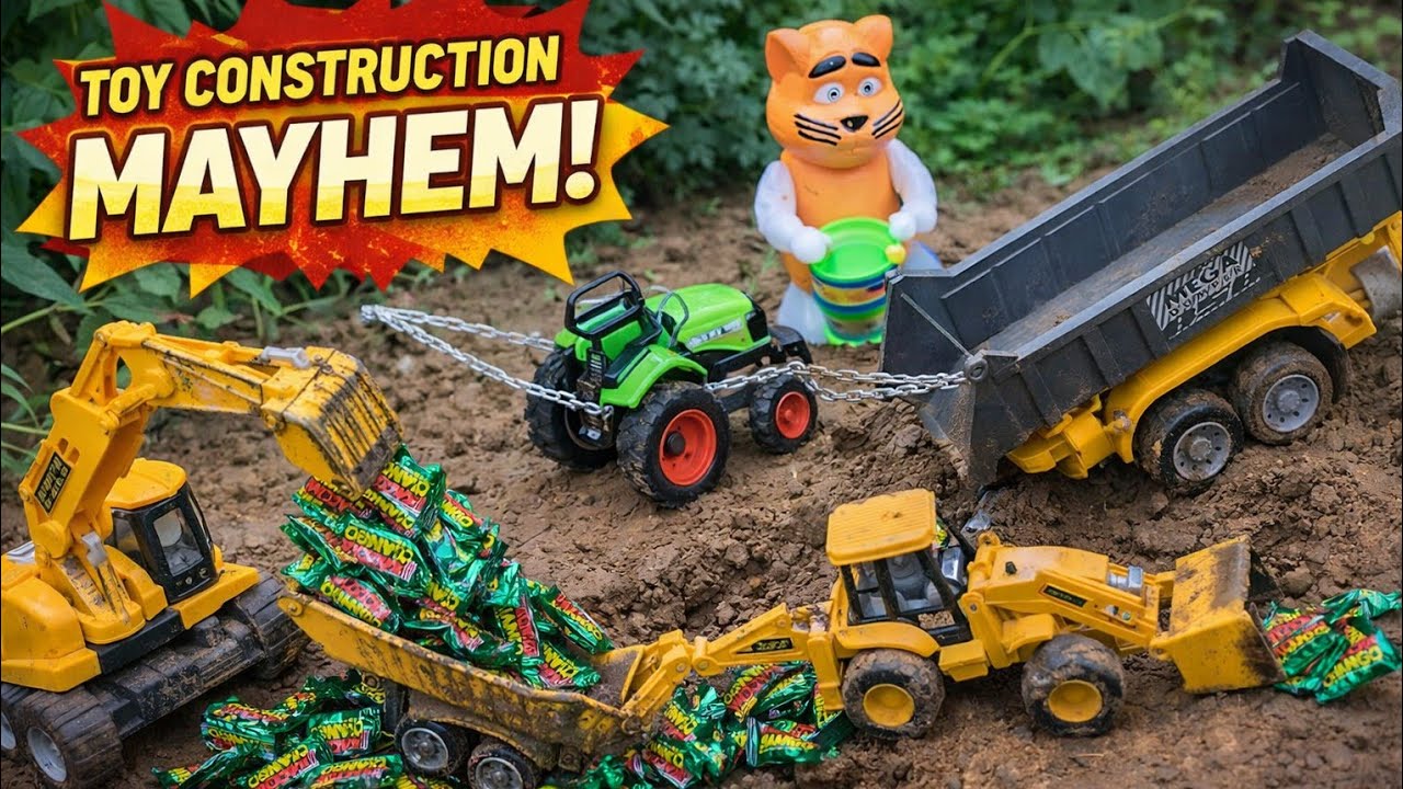 OMG! Toy Dump Truck Stuck in Deep Mud 😱 | Tractor Rescue Mission! Tata truck ashok ley land JCB Rc 