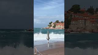 Июль 2023. Черногория. Шторм. Свети Стефан. Sveti Stefan. Storm. #montenegro