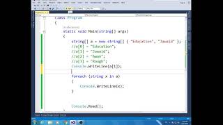8- C# Single dimensional Array,  Multidimensional Array and Color Array Class