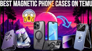 🔒 Best Magnetic Anti-Spy Phone Cases on Temu 2025 | Privacy Screen + Full Protection! 😱