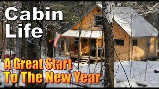 A New Year Of Cabin Life and We're Off To A Great Start.  A Backwoods Living Vlog #165 by OFF GRID HOMESTEADING With The Boss Of The Swamp 21,415 views 3 months ago 8 minutes, 41 seconds