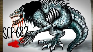 Asal Usul Monster Reptil (SCP-682) || DRAWSTORY