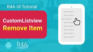 b4a tutorial: CLV remove item + animation (fade, slide out)