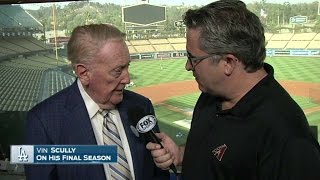 ARI@LAD: Scully talks retirement with D-backs' booth