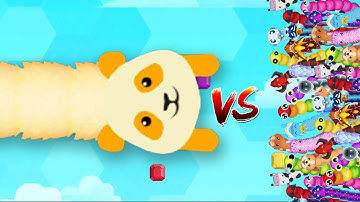 1 PRO VS 271 NOOBS BOTS / Snake.io