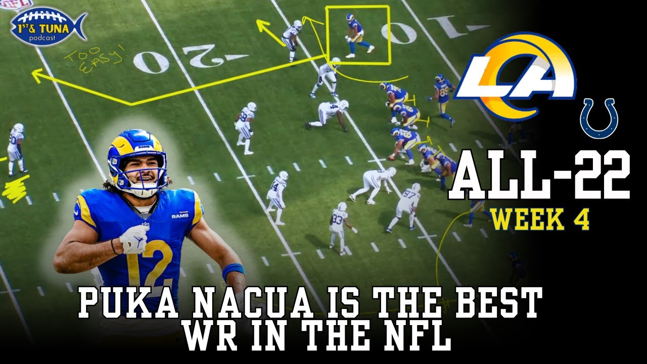 Rams All-22 | Puka is the Best WR in the NFL | Wk4 vs. Colts