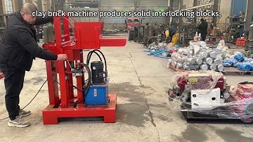 Hydraulic Clay Interlocking Brick Making Machine #Clay blocks#blocks #bricks#brickwork