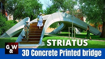 striatus is the first 3D-concrete-printed bridge built entirely without reinforcement