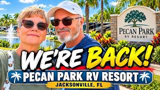 WE’RE BACK! 🚍 Pecan Park RV Resort | Jacksonville, Florida