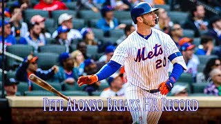 Baseball's Pete Alonso New York Mets Breaks NL HR Record