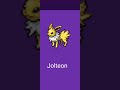 el Pokémon jolteon