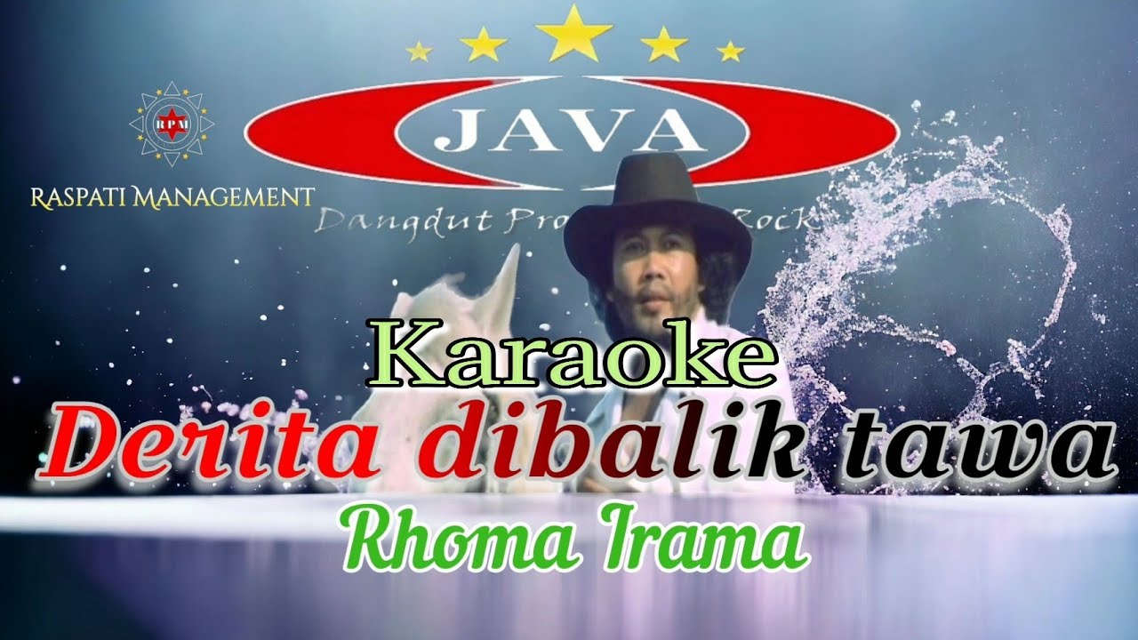 Karaoke Derita dibalik tawa - Rhoma Irama & Soneta Group || Karaoke Dangdut