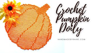 How to crochet Pumpkin Doily