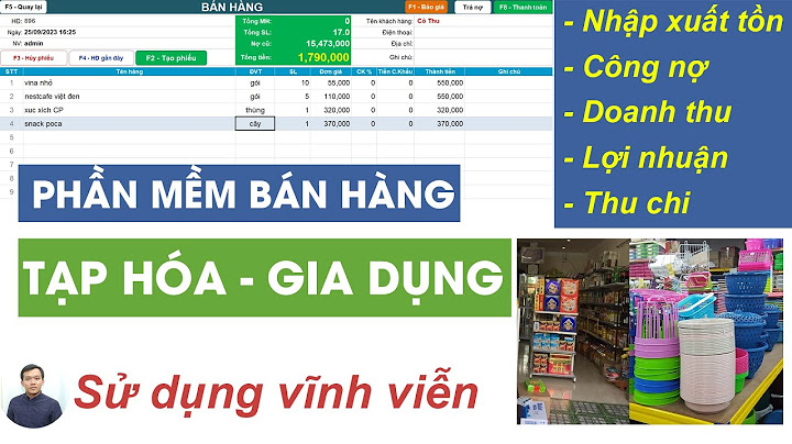 Danh sách đại lý bán tạp hóa tại quán toan