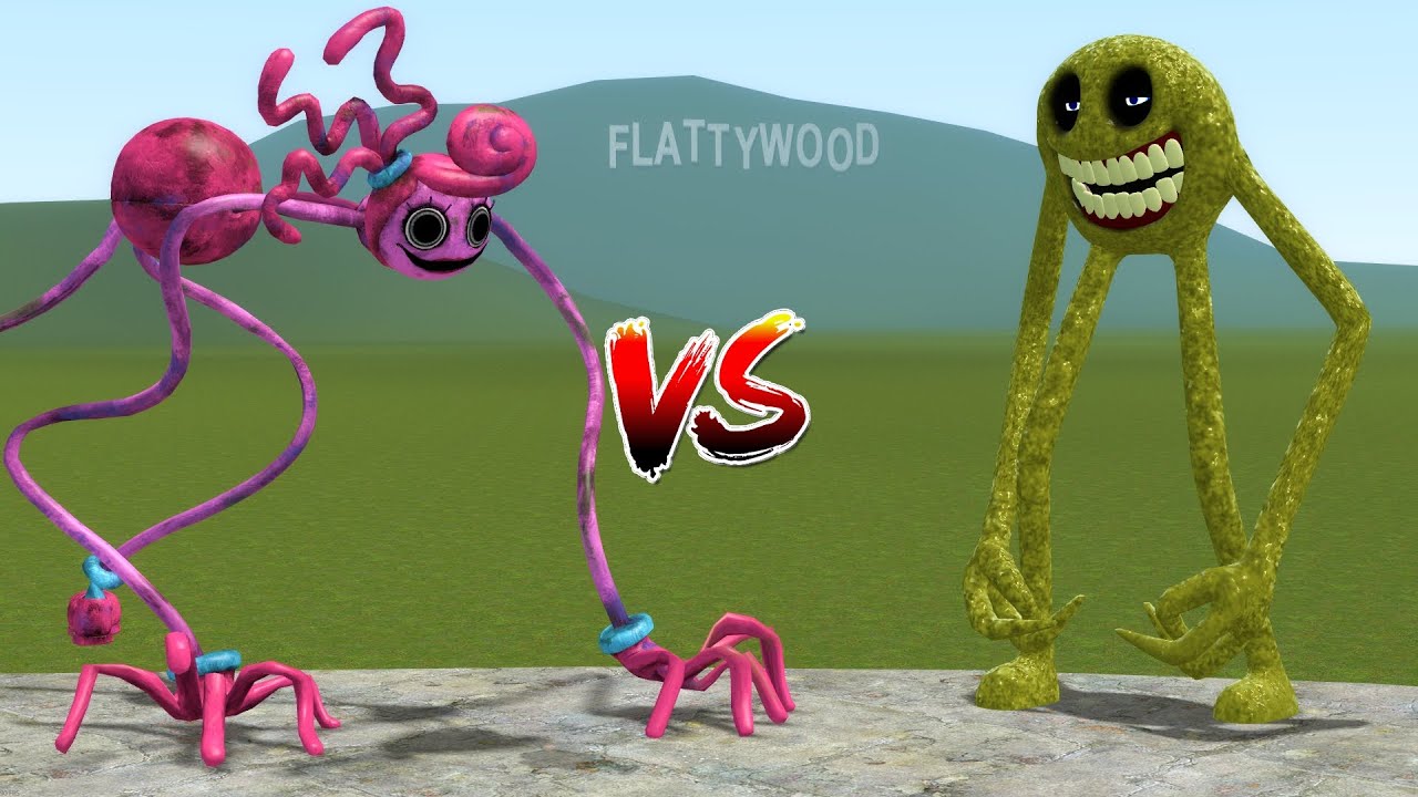 NEW MOMMY LONG LEGS VS NEW ROBLOX INNYUME SMILEY'S STYLIZED NEXTBOT in Garry's Mod!