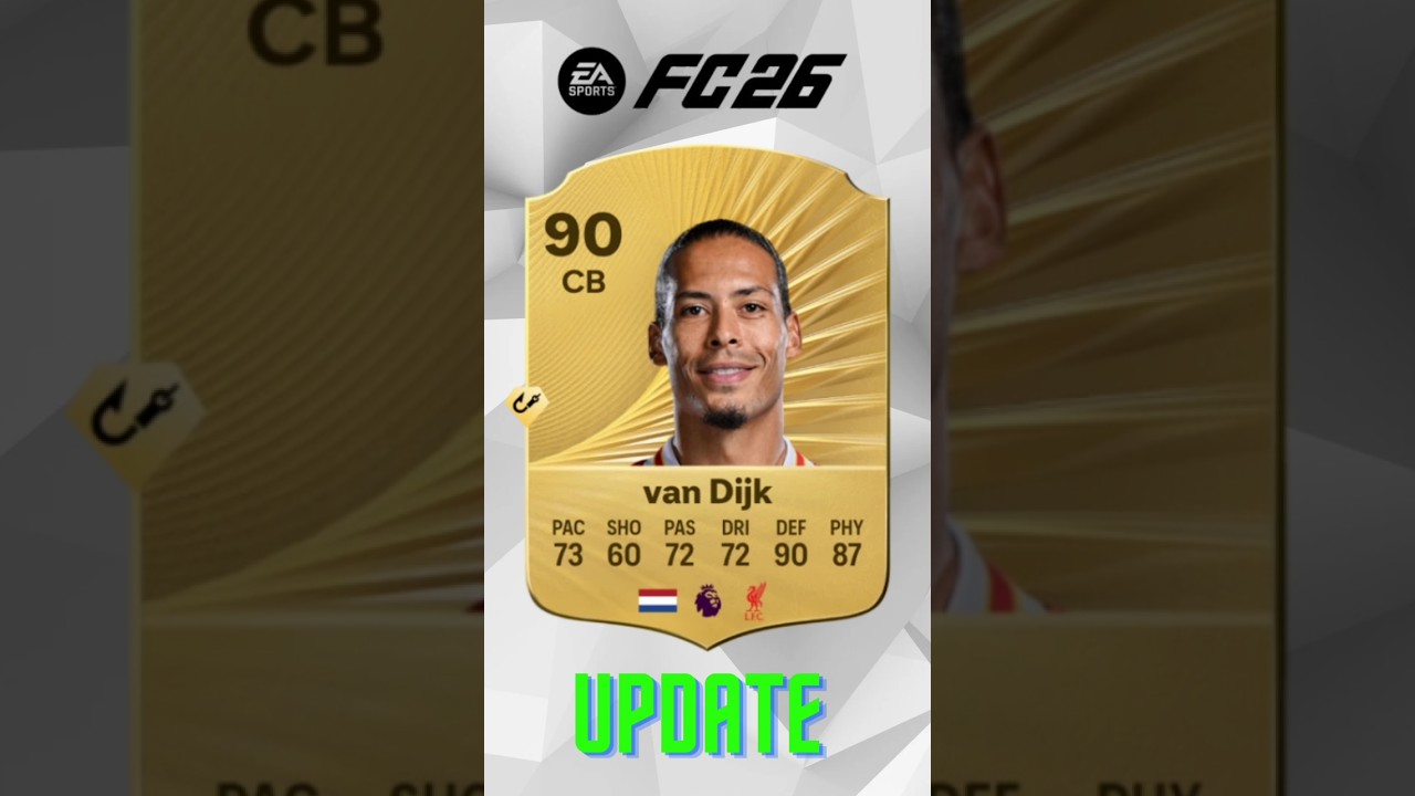 Van Dijk FC26 Card 