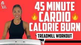 45 MIN CARDIO CALORIE BURN Treadmill Run!