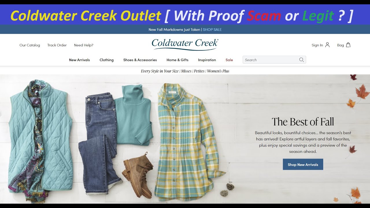 Is Orrisas.com's 80% Off Coldwater Creek Outlet Legit or a Scam?