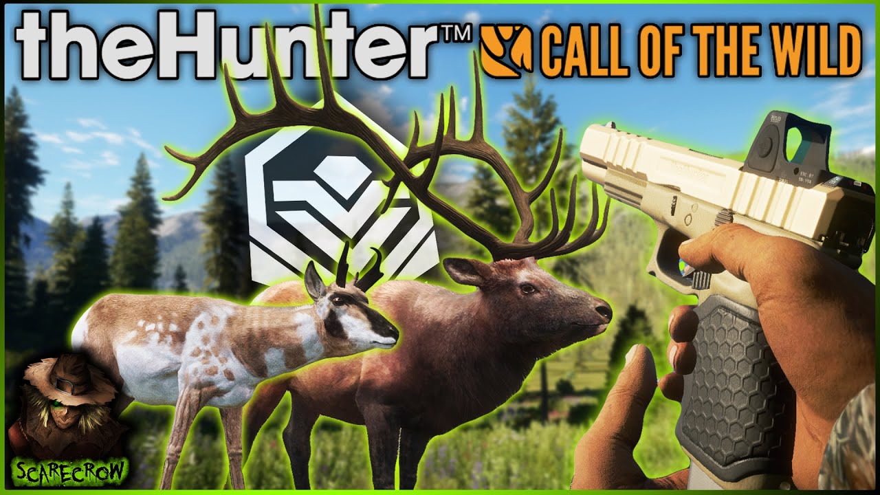 Taking A Diamond Rocky Mountain Elk & A Piebald Pronghorn With The Glock! Call of the wild YouTube