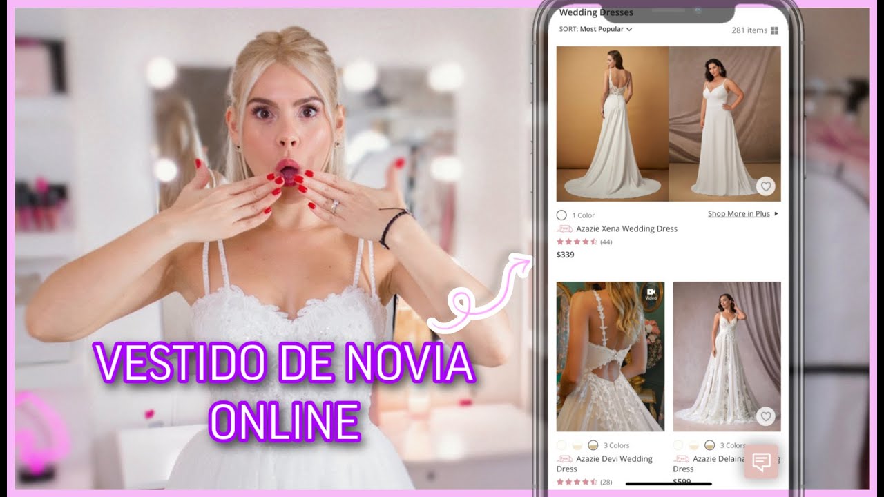 VESTIDO DE NOVIA EN ( LA MEJOR PAGINA 😱) AZAZIE Maina YouTube